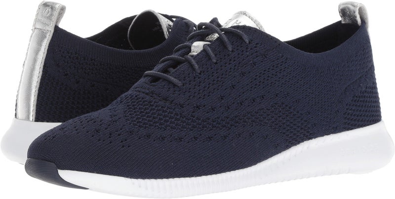 Cole Haan Women's 2.Zerogrand Stitchlite Shoe, Marine Blue Knit/ch Argento EME, 9.5 B US - Image 2